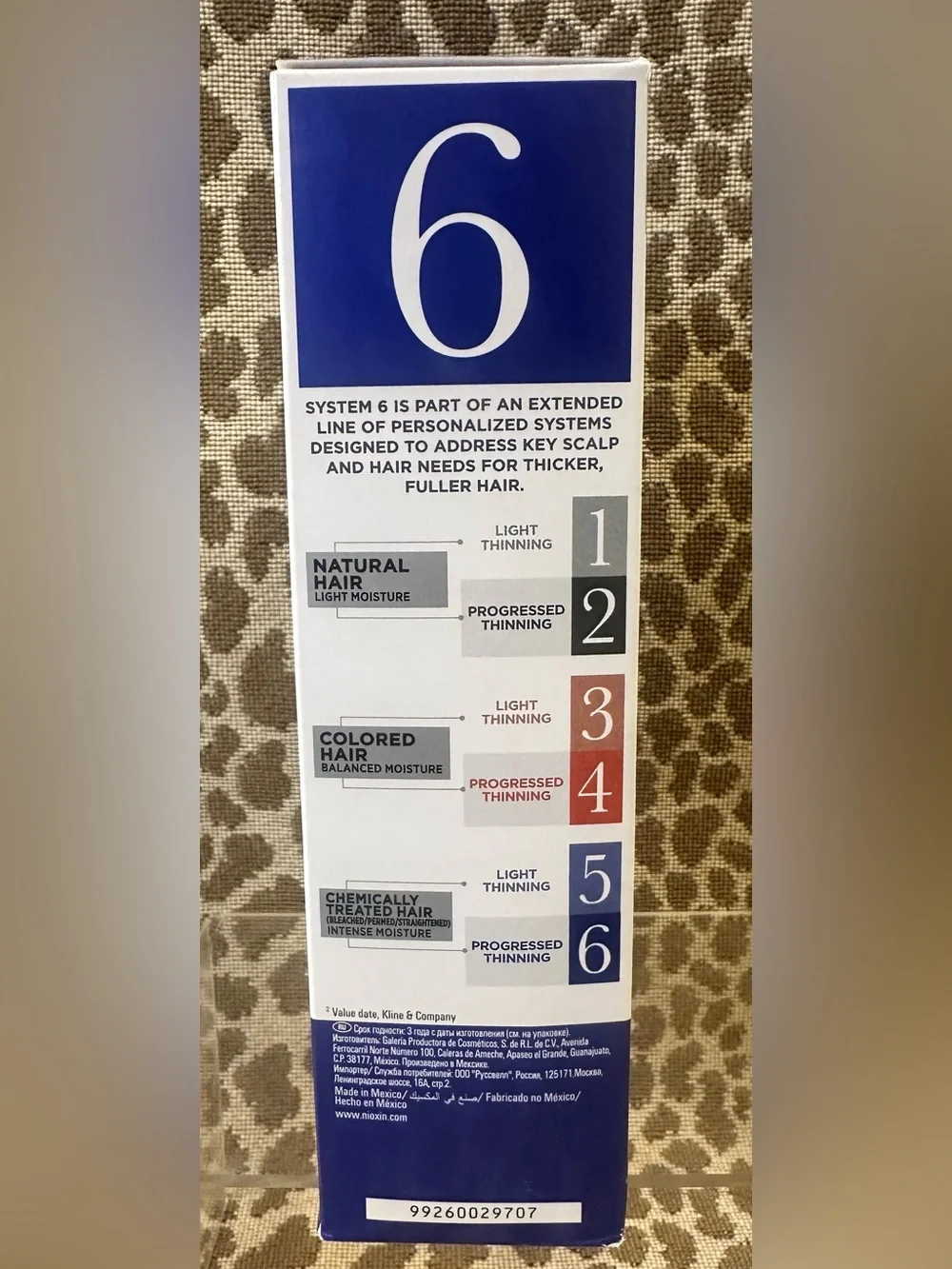 NIOXIN System 6 Kit~Shampoo+Conditioner Scalp Treatment~Color Safe~New In Box!